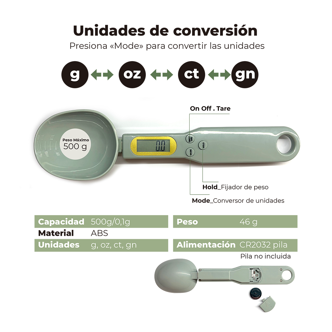 Cuchara Báscula Digital de Precisión